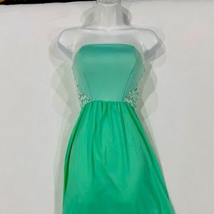 Mint Green Tube Long Dress